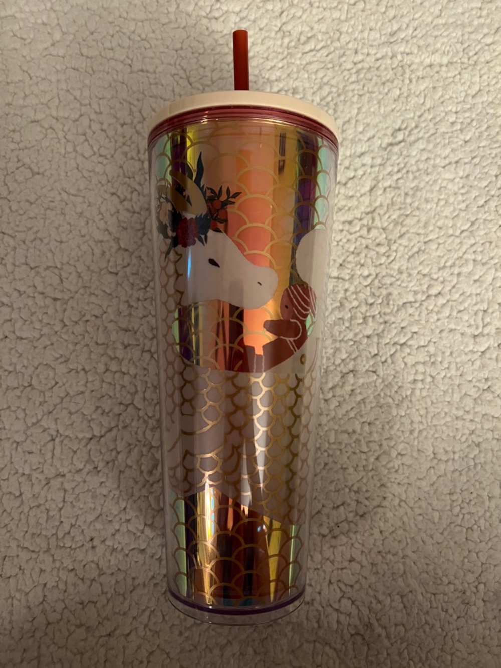 Starbucks Year of the Dragon Lunar New Year 24oz Tumbler with Straw NWT